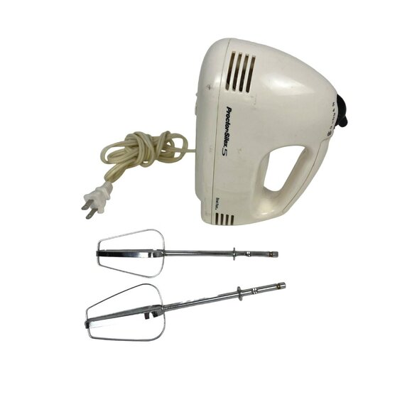 Vintage Proctor Silex 5-Speed Hand Mixer 62515R White - Picture 1 of 7